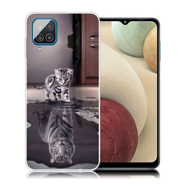 Deco Samsung Galaxy A12 5G kotelot - Kissa Ja Tiikeri Multicolor