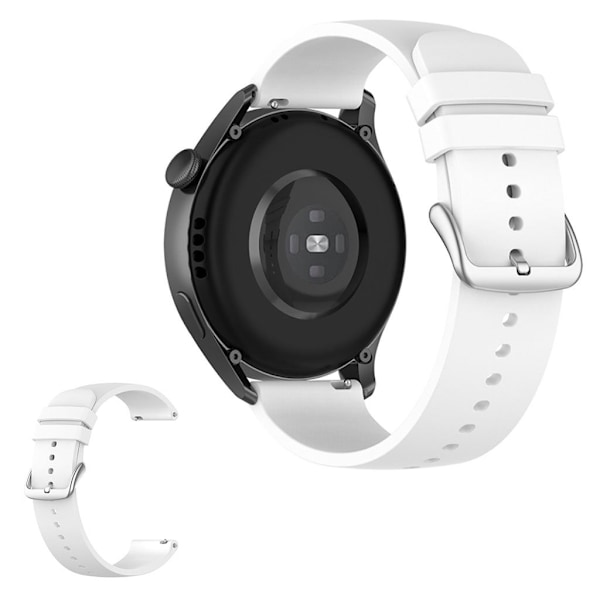 22 mm universellt enkelt klockarmband - Vit Vit