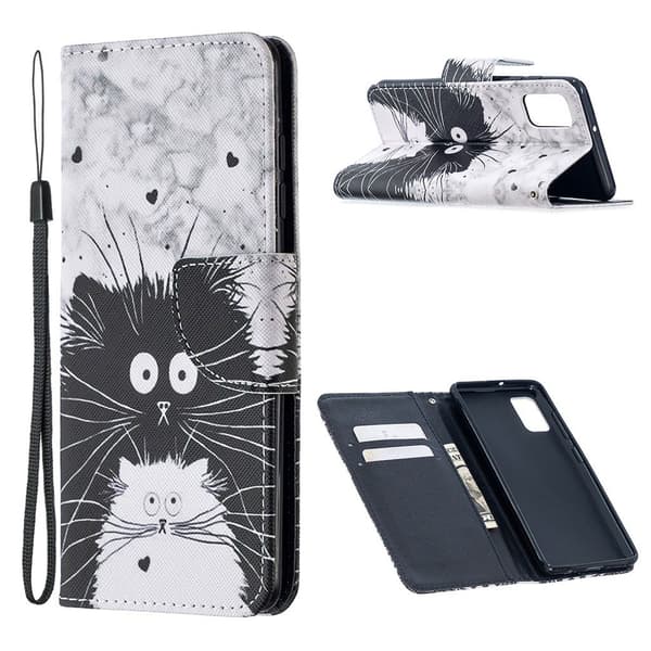 wonderland Samsung Galaxy M51 flip etui - to katte White