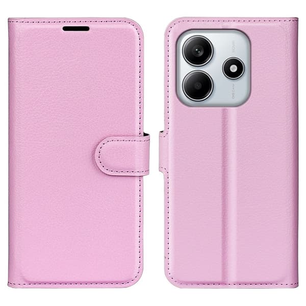 Classic Xiaomi Redmi Note 14 5G flip kuoret - Pinkki Pink
