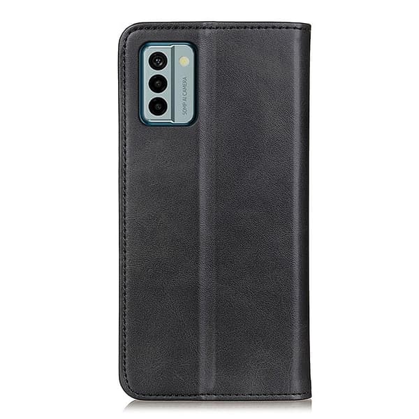 Flip Etui med Pung i Ægte Læder til Nokia G22 - Sort Black