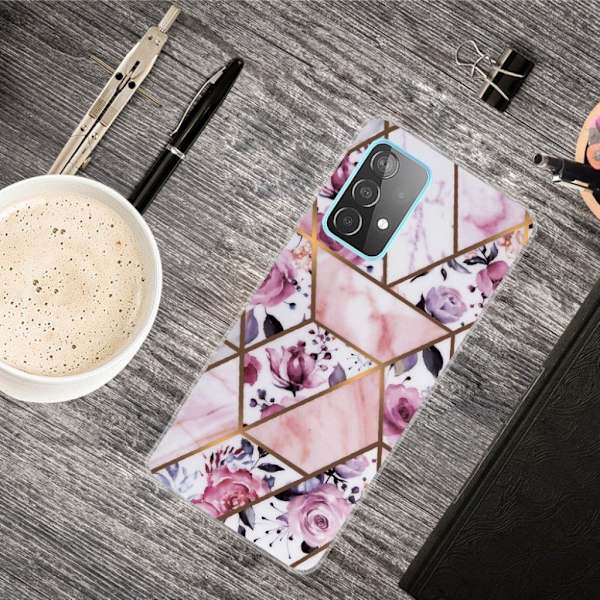 marmor Samsung Galaxy A72 5G etui - Elegant roser Tile Pink
