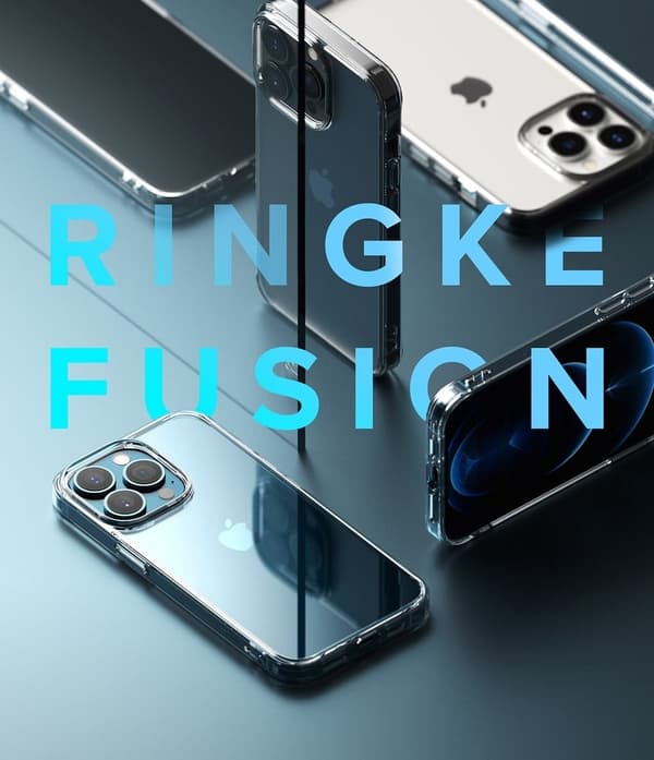 RINGKE FUSION - iPhone 13 Pro - Røyk Svart Black