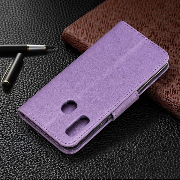 Butterfly läder Samsung Galaxy A20e fodral - Lila Lila