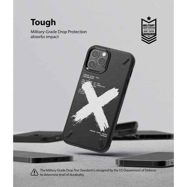 Ringke ONYX DESIGN - iPhone 12 / 12 Pro - Hold Op Med At Tale Black