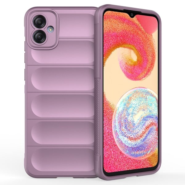 Mjukt greppformat Samsung Galaxy A04e skal - Lila Lila