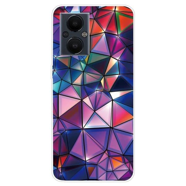 Deco OnePlus Nord N20 5G Etui - Geometrisk Elementer Purple