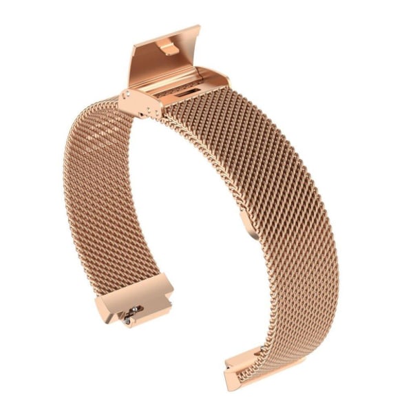 Fitbit Ace 2 / Inspire HR milanese stainless steel watch band - Rose Gold / Size: L Rosa