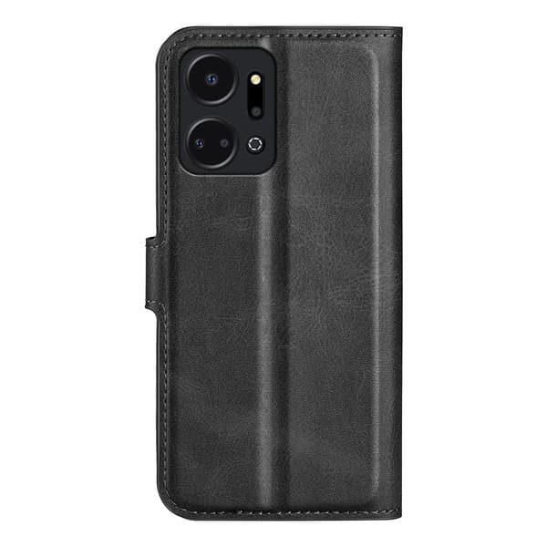 Læretui med Lommebok til Honor X7a - Svart Black