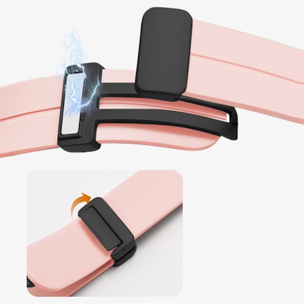 Apple Watch Series 8 (41mm) snygg linje på klockarmband av silikon - Röd Röd