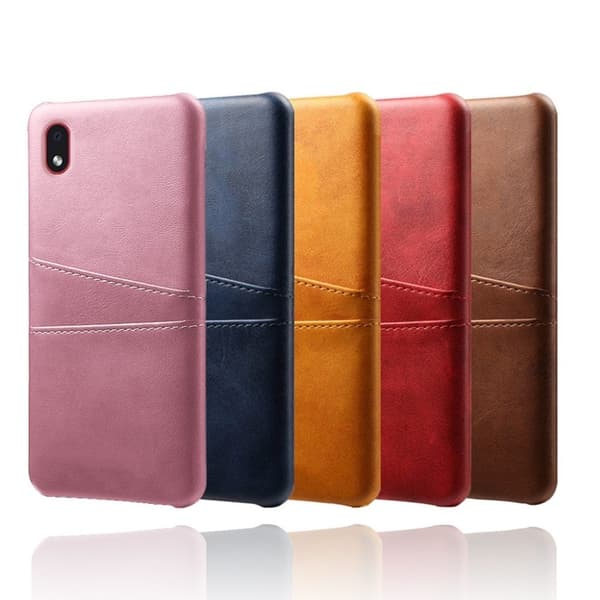 Dual Card Etui Samsung Galaxy M01 Core - Brun Brown