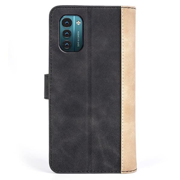 Tofarget lærdeksel for Nokia G11 / Nokia G21 - Svart Black