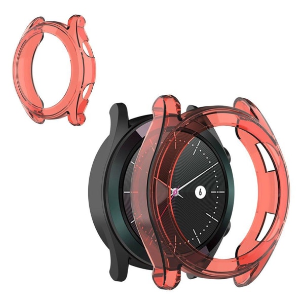 Huawei Watch GT holdbar klar bumper - Rød Red