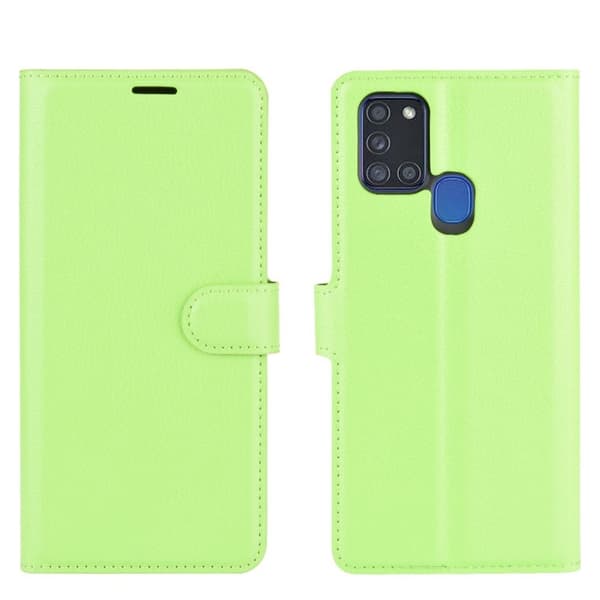 Classic Samsung Galaxy A21s flip etui - Grønn Green