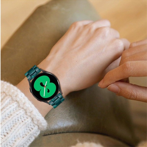 Samsung Galaxy Watch 4 Classic (46mm) / (42mm) viileä hartsikellon hihna - Matta Mustanvihreä Green