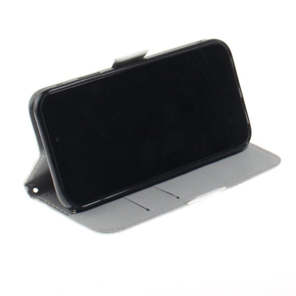 IPhone 9 mobilfodral syntetläder silikonmaterial stående plånbok multifärg
