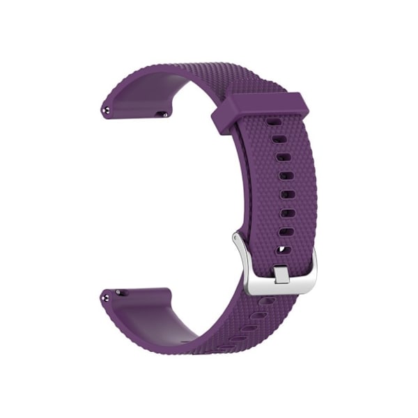 Garmin Vivoactive 4 texturerat klockarmband i silikon - Lila Lila
