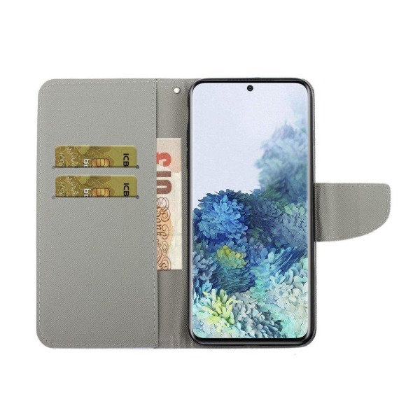 Wonderland Samsung Galaxy S21 Flip Case - Keltainen kukka Yellow