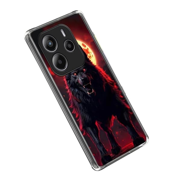Vibe Xiaomi Redmi Note 14 5G deksel - Svart Ulv Black