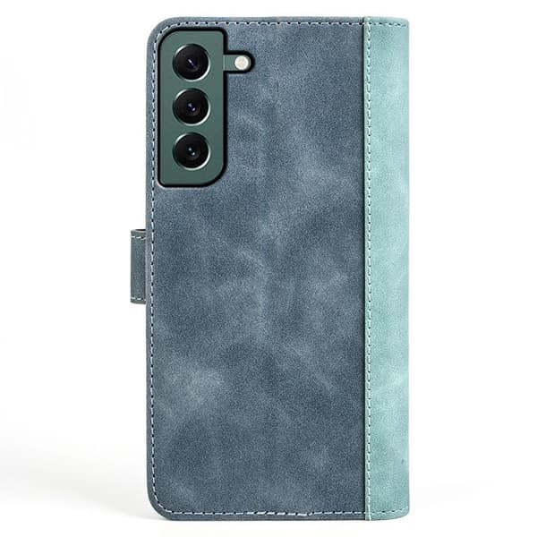 Tofarget lærdeksel for Samsung Galaxy S23 Plus - Blå Blue