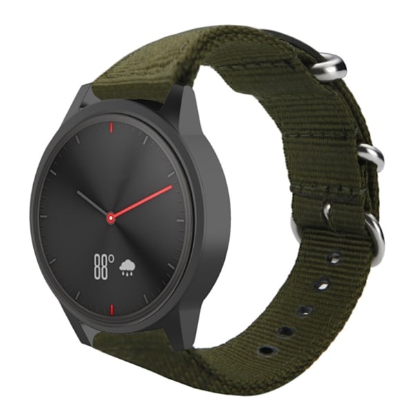 Kolmen soljen kellonauha Garmin-kelloon - Armeijan Vihreä Green
