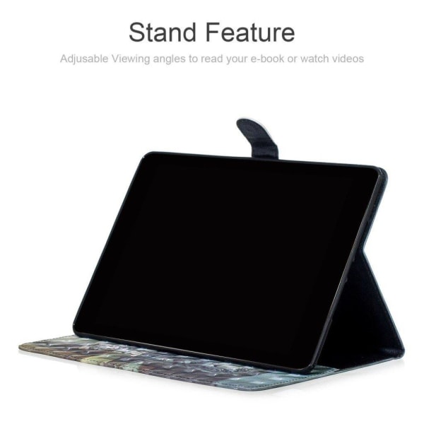 iPad Pro 11" (2018) læder flip etui - Kat og Vandreflektion Multicolor