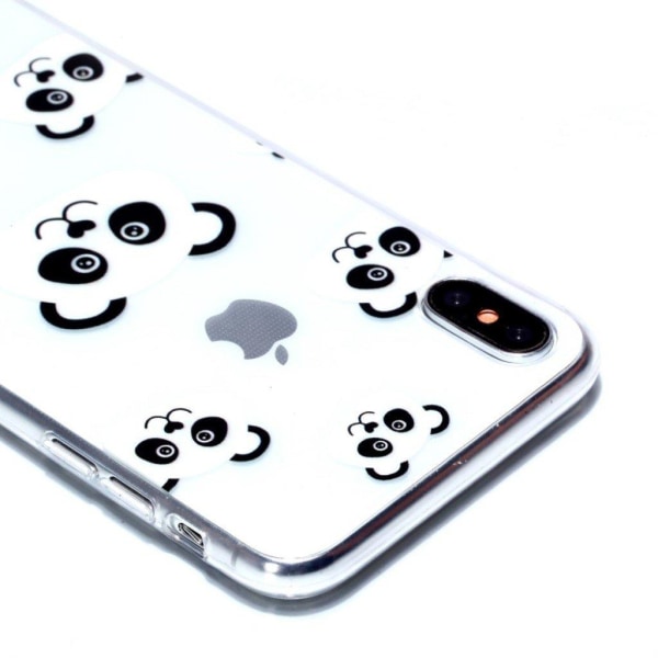 iPhone Xs Max etui med lamelprint - Pandas Multicolor