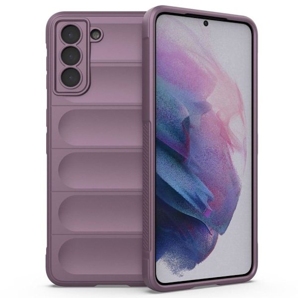 Mjukt greppformat Samsung Galaxy S21 Plus 5G skal - Lila Lila