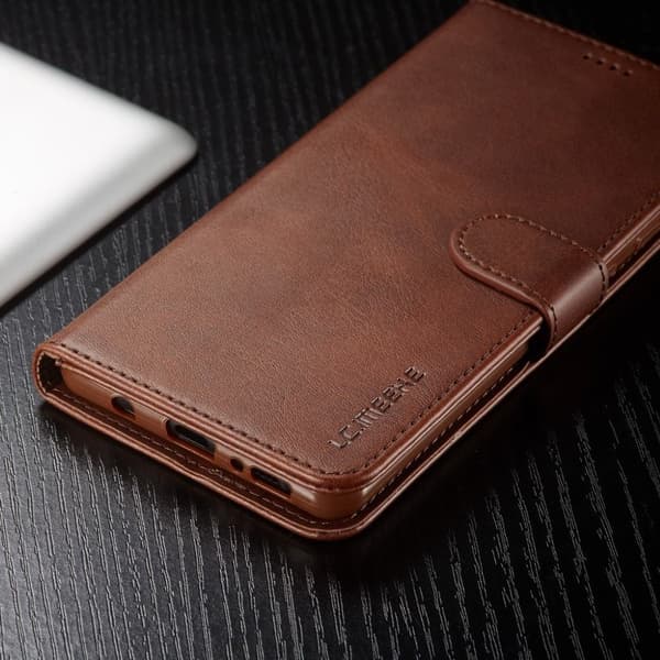 LC.IMEEKE Samsung Galaxy A51 Flip Etui - Kaffe Brown