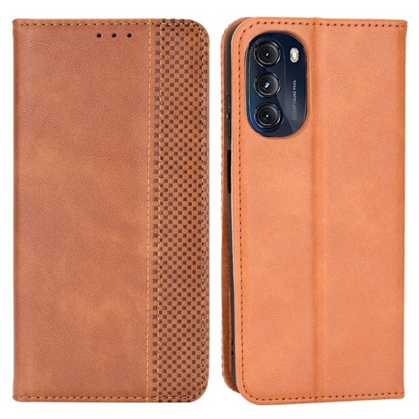 Bofink Vintage läder Motorola Moto G (2022) fodral - Brun Brun