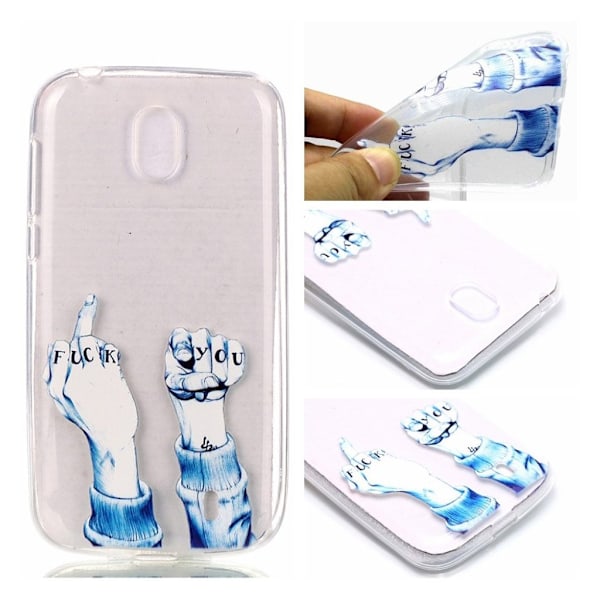 Nokia 1 mobilskal skyddande TPU material mönster - Fuck Grön