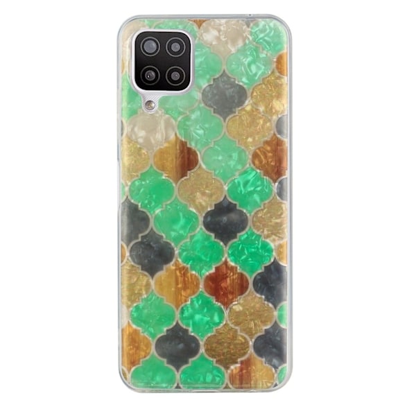 Deco Samsung Galaxy A22 4G Etui - Green Splicing Multicolor