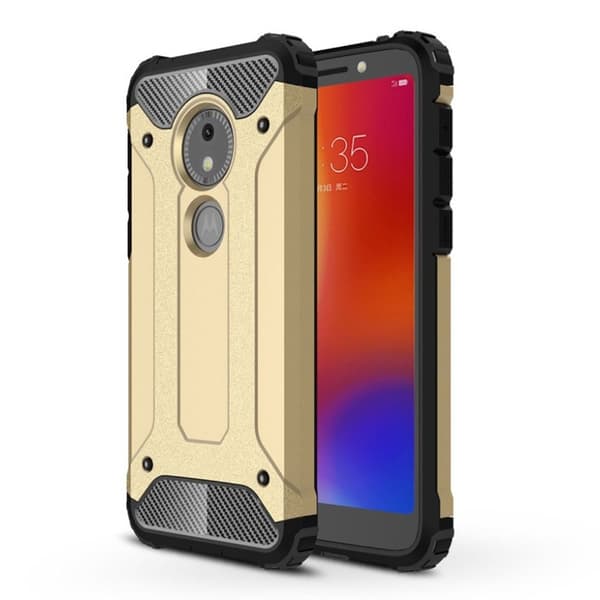 Motorola Moto E5 Play Armor Guard Hybrid Etui - Gull Gold