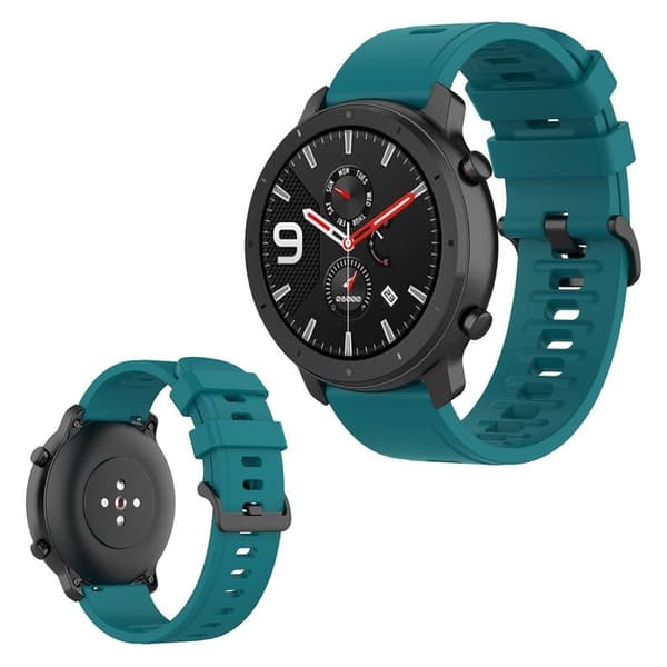 Amazfit GTR 47mm / Pace silikone Urrem - Mørkegrøn Green