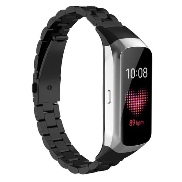 Samsung Galaxy Fit rustfrit stål Urrem - Sort Black