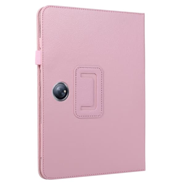Sammenleggbart etui med Lichi-tekstur for OnePlus Pad - Rosa Pink