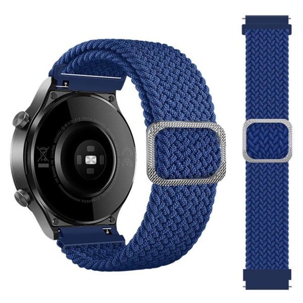 20mm Samsung Galaxy Watch Active 2 - 40mm / Watch (42mm) punos kuvioinen kellonhihna - Sininen Blue