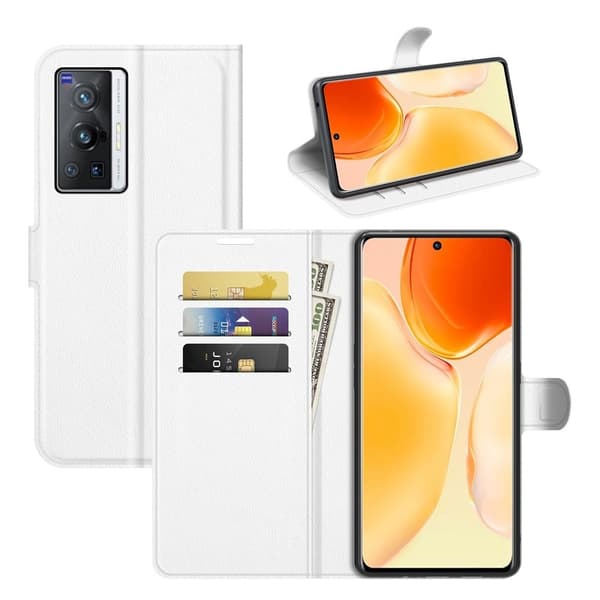 Classic Vivo X70 Pro Flip Etui - Hvid White