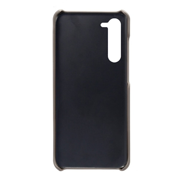 Samsung Galaxy S23 Plus skal med korthållare - Silver/Grå Silvergrå
