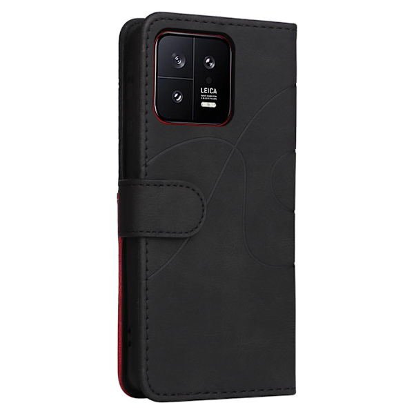 Tekstureret Xiaomi 13 læderetui med rem - Sort Black