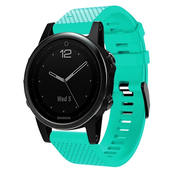 Garmin Fenix 5S Plus snyggt klockarmband i silikon - Grön Grön