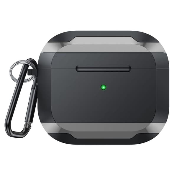 AirPods 3 beskyttelsesveske med spenne - Sølv / Svart Silver grey