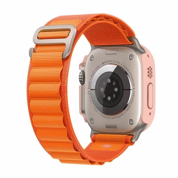 Apple Watch Ultra cover with tempered glass - Pink Rosa