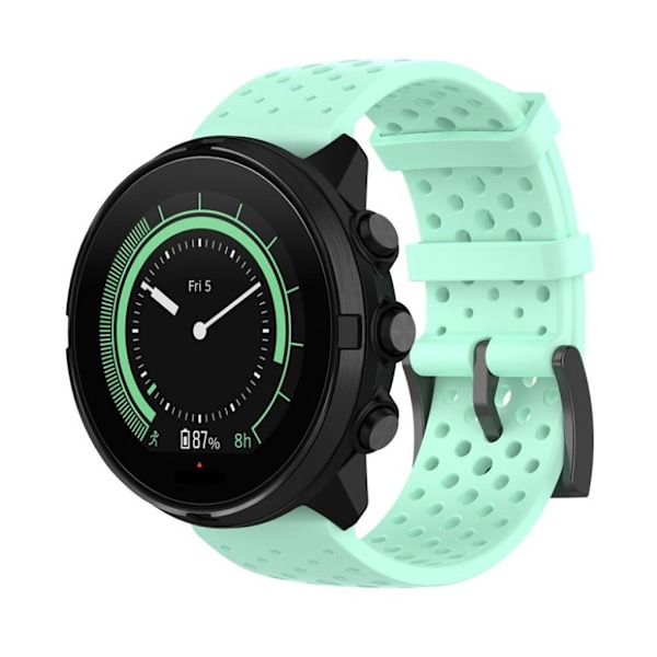 Suunto Spartan Sport Wrist HR Baro / 9 / D5 silikoninen rannekellonauha - Syaani Green