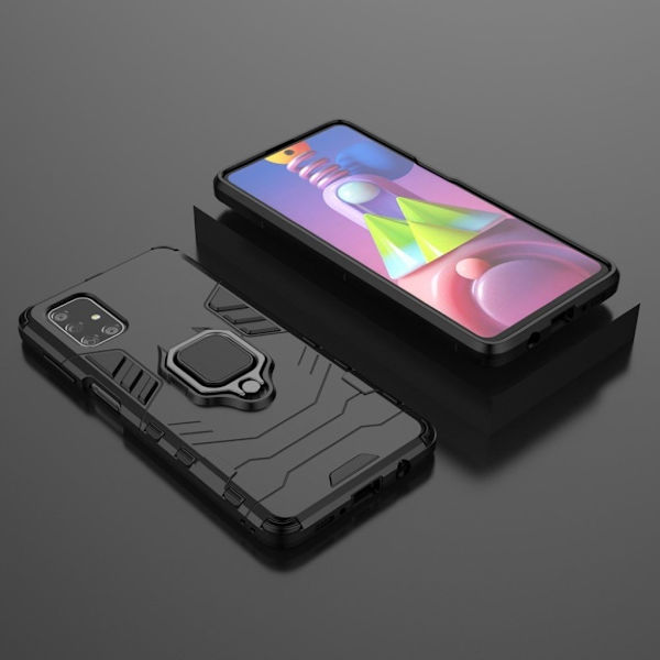 Ring Guard Etui Samsung Galaxy M51 - Sort Black