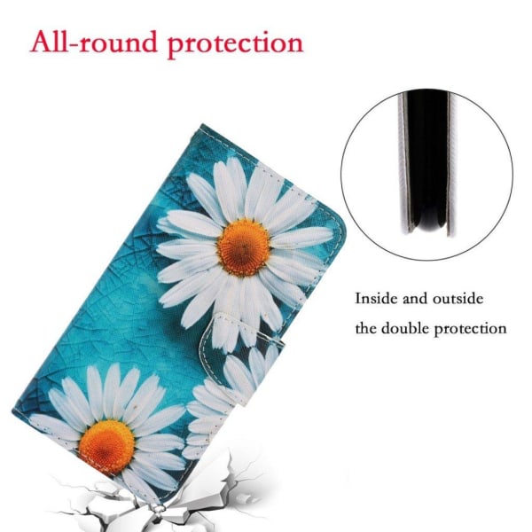 Wonderland Samsung Galaxy A02s Flip etui - Krysantemum Multicolor