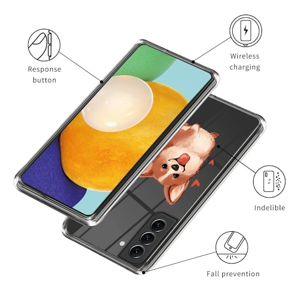 Deco Samsung Galaxy S24 deksel - Hund Brown