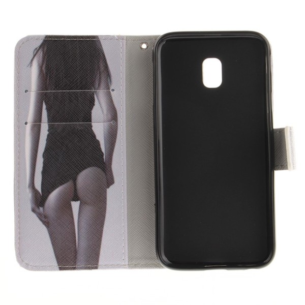 Samsung Galaxy J3 (2017) Holdbart læder etui - Sexy Multicolor