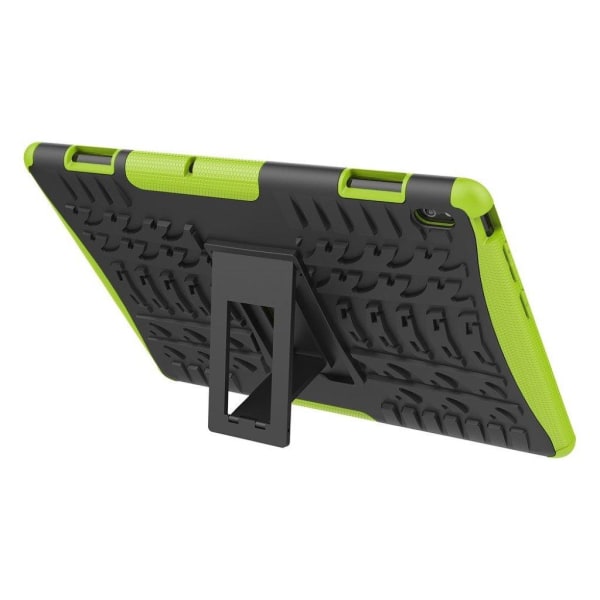 Lenovo Tab E10 holdbart hybrid-etui - Grøn Green