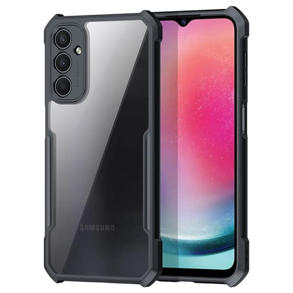 Støtsikkert hybriddeksel for Samsung Galaxy A24 4G - Svart Black